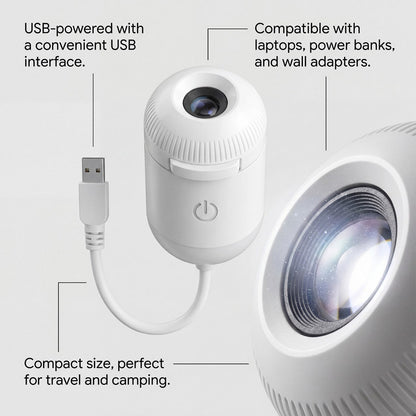 ✨Mini galaxy night light with color-changing & touch control