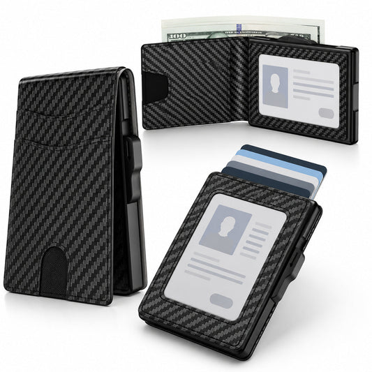 2026 Hot Sale🔥Wallet for Men - Pop Up Case, Cash Slot, and Credit Card Slot - Aluminum Wallet with RFID Blocking