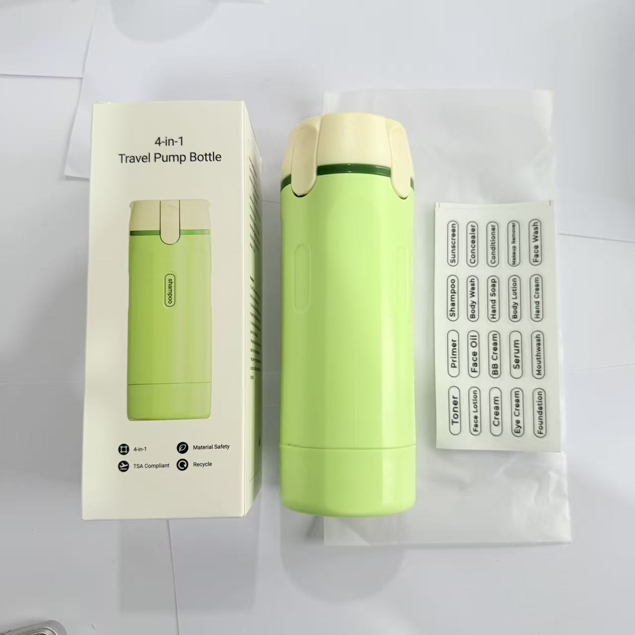 🔥Ultra-lightweight and eco-friendly four-in-one travel dispensing bottle