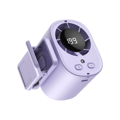 ❄️2026 Car Clip On Fan with LED Display - USB Rechargeable Personal Cooling Fan, 20Hr Battery