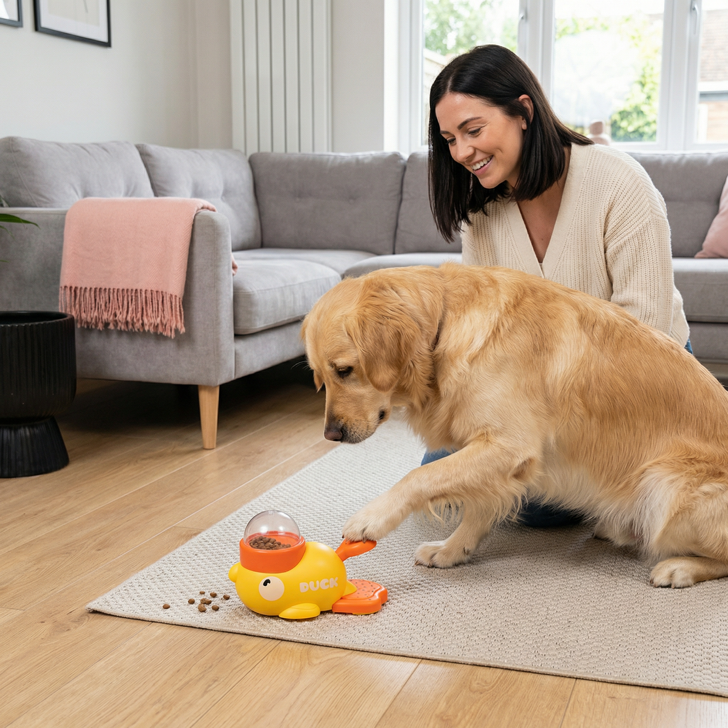 57%OFF⏳Summer Limited Edition🔥Interactive Pet Puzzle Feeder – Slow Feeding Duck Toy for Dogs & Cats