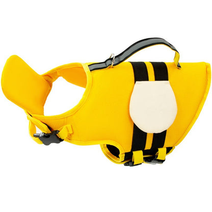 Cute Dog Life Jacket with Chin Float & Rescue Handle