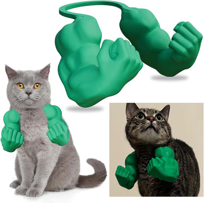 Funny Cat Muscle Arms Costume | Hilarious Pet Photo Prop