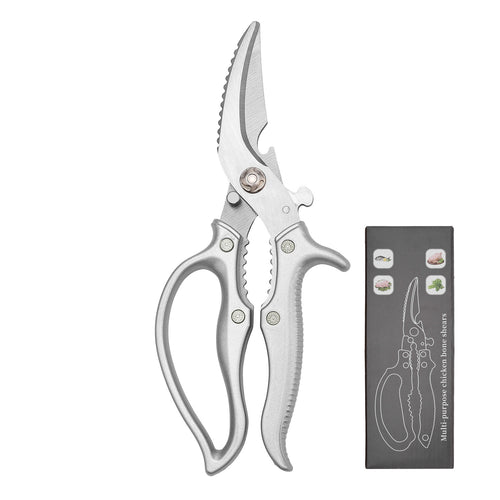 🔪Professional Heavy-Duty Kitchen Shears – Stainless Steel Poultry Scissors for Cutting Meat, Bone & Fish