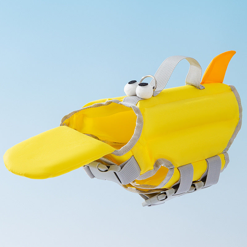 Cute Dog Life Jacket with Chin Float & Rescue Handle