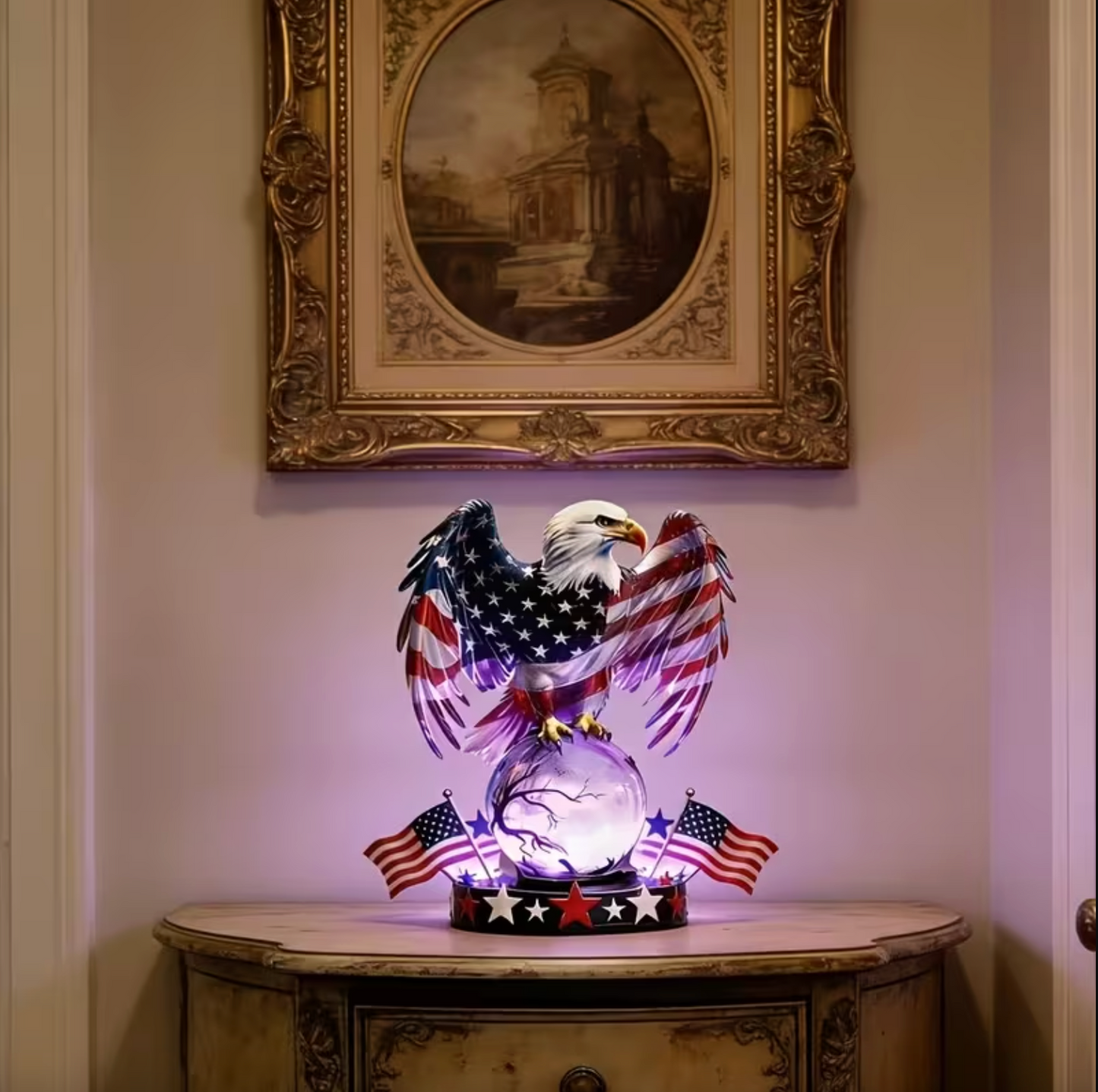 Freedom Eagle Patriotic LED Table Lamp – American Pride Decor