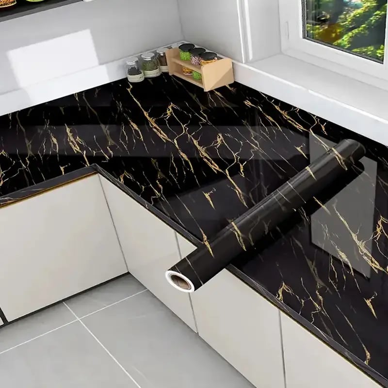Best Sellers Gold Marble Pattern Self-Adhesive Wallpaper Roll