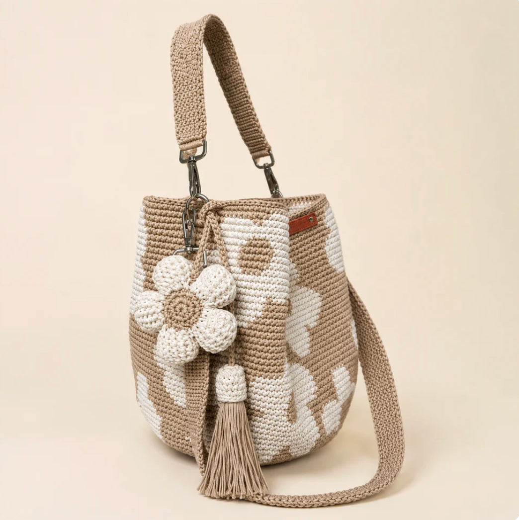🏆Last Day Promotion 49% OFF🧵🌸Handmade Crochet Flower Tote 🌼✨
