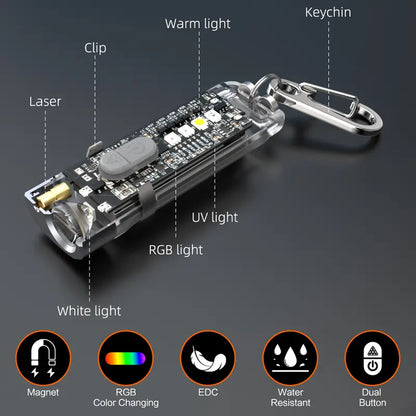 🔥Last Day 50% OFF🔥Summer  K11 Pro Magnetic Keychain Flashlight