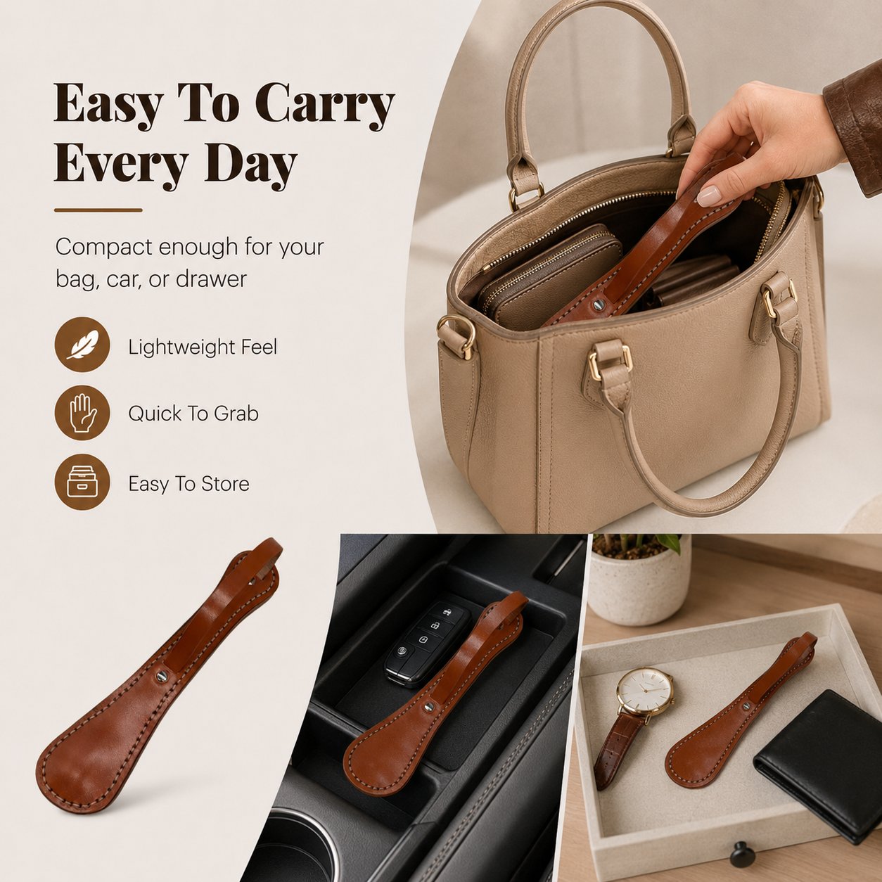 Top-Grain Leather Personal Safety Slap