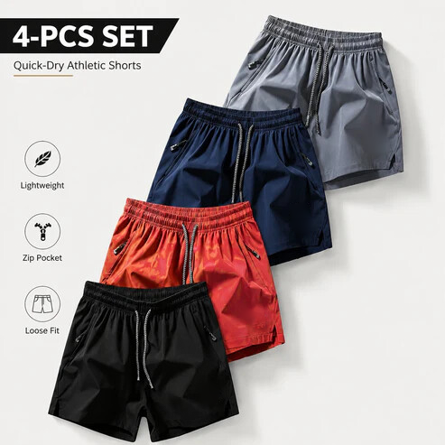 ❄️ Ice Silk Quick-Dry Athletic Gym Shorts – Unrestricted Breathable Comfort