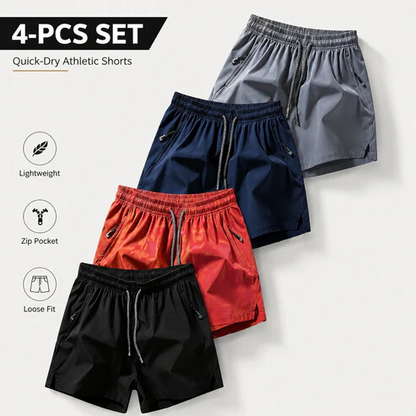 ❄️ Ice Silk Quick-Dry Athletic Gym Shorts – Unrestricted Breathable Comfort