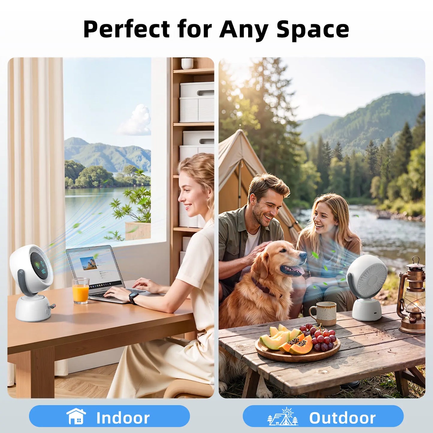🔥3500+ sold🌀Breeze Follows You Smart Fan with Auto-Tracking & 200 Speeds