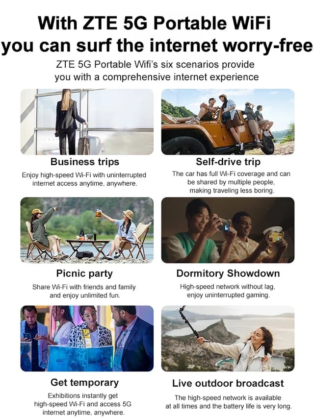🎁This Week's Special Price $32.99-- [Power on and use] All-network portable wifi