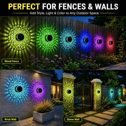 🔥50% OFF🔥-Seven-Color Changing Solar Mandala Projection Wall Light-Buy More Save More