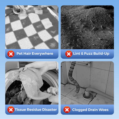 🔥BUY 1 GET 2 FREE🎁 Floating LintMesh Bag - Catches hair& lint, reusable, protectswashing machine &drain.