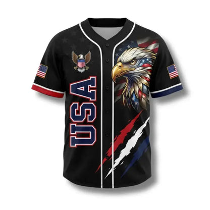 🔥USA 250 Years Baseball Jersey, Patriotic Button Up Shirt🎁