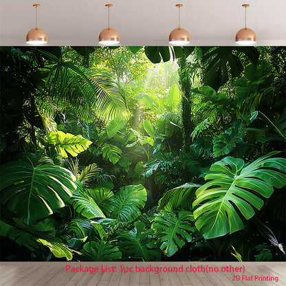 Dreamy Forest Background Banner - Outdoor Birthday Party Scene Decoration