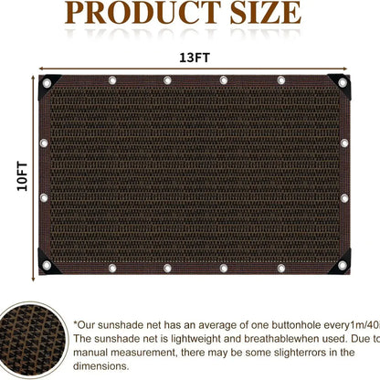🎁Summer Hot Sales🎁90% Blackout Cloth -UV-Resistant Shade Net with Reinforced Rivets, Suitable for Outdoor Adventures / Camping / Garden / Patio / Greenhouse.
