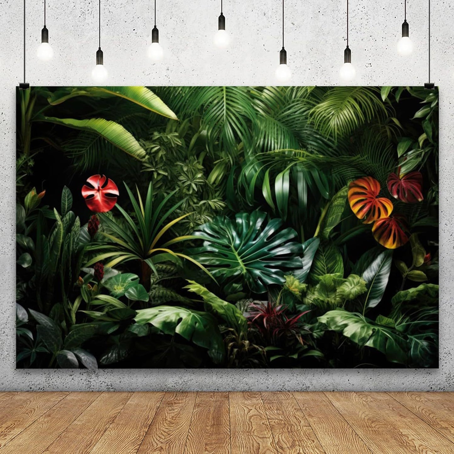 Dreamy Forest Background Banner - Outdoor Birthday Party Scene Decoration