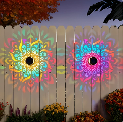 🌞 50% OFF NOW! 🌀 Solar Mandala Light – Stunning Pattern Projection, 2-in-1 Floor & Wall Design & IP65 Waterproof Auto On/Off 🌿