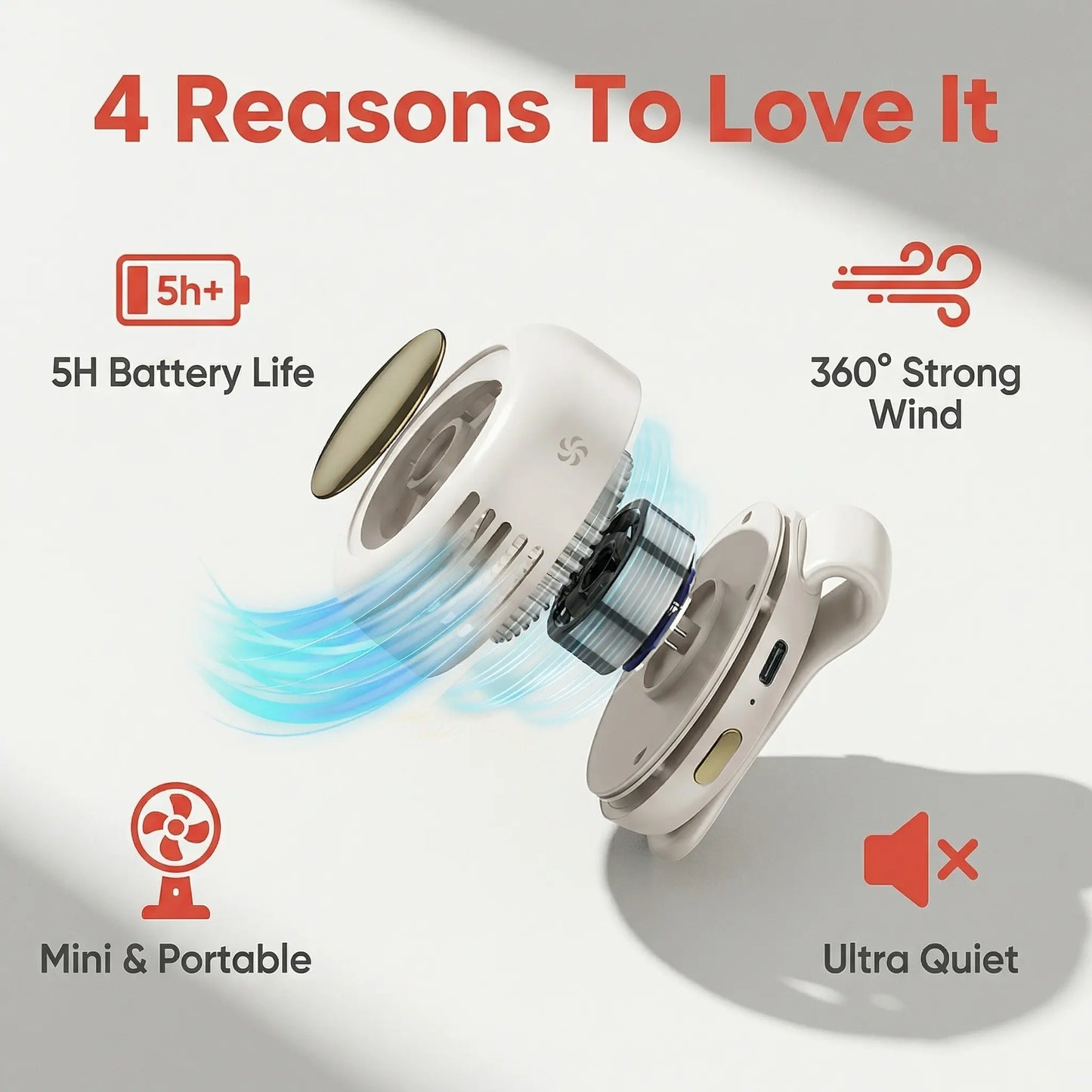 Mini Bladeless Fan - Buy More Save More💥TIME LIMITED💥