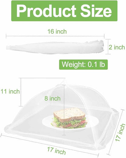 🔥Buy 1 Get 1 Free🔥Large Food Cover,17"x17",Pop-Up Umbrella Screen Tents