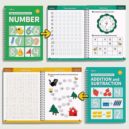 ✏️📚 Writing Workbook Set for Kids Ages 3–8