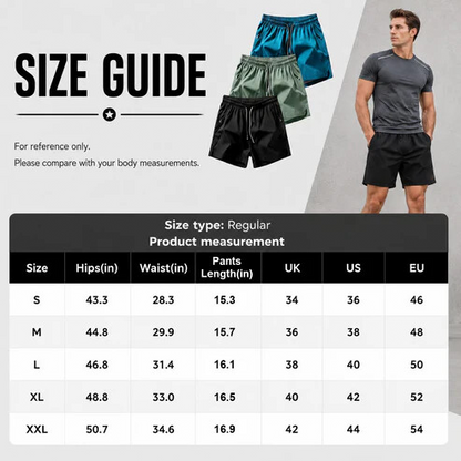 ❄️ Ice Silk Quick-Dry Athletic Gym Shorts – Unrestricted Breathable Comfort