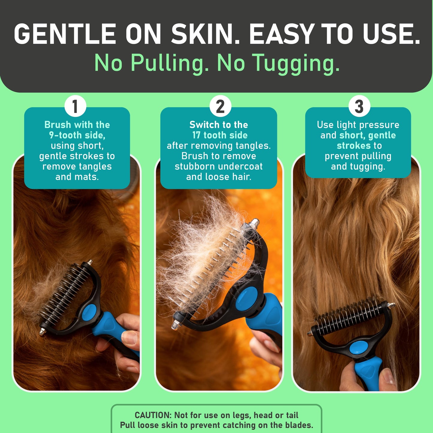 Father's Day Limited-Time Offer⏳Professional Double-Sided Pet Grooming Rake ✨ Undercoat Deshedding Tool for Dogs & Cats 🐶🐱