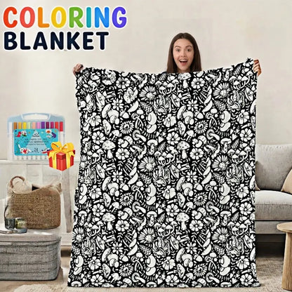 💥Hot Sales💥Color-Your-Own Blanket for Kids & Adults