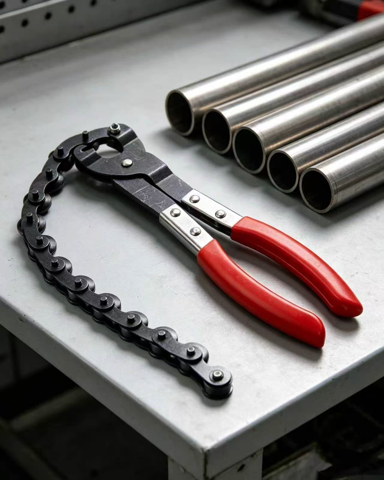 ⚡Exhaust Cutter, Cuts 3/4" to 3-1/4" Pipe, Durable Chain Cutter Tool