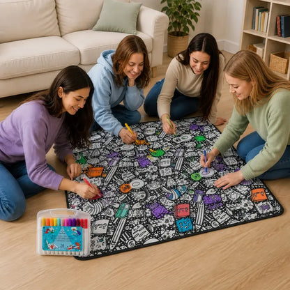 💥Hot Sales💥Color-Your-Own Blanket for Kids & Adults