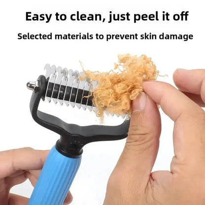 🔥2026 Hot Selling🔥Dual-Sided Pet Grooming Comb for Dogs & Cats