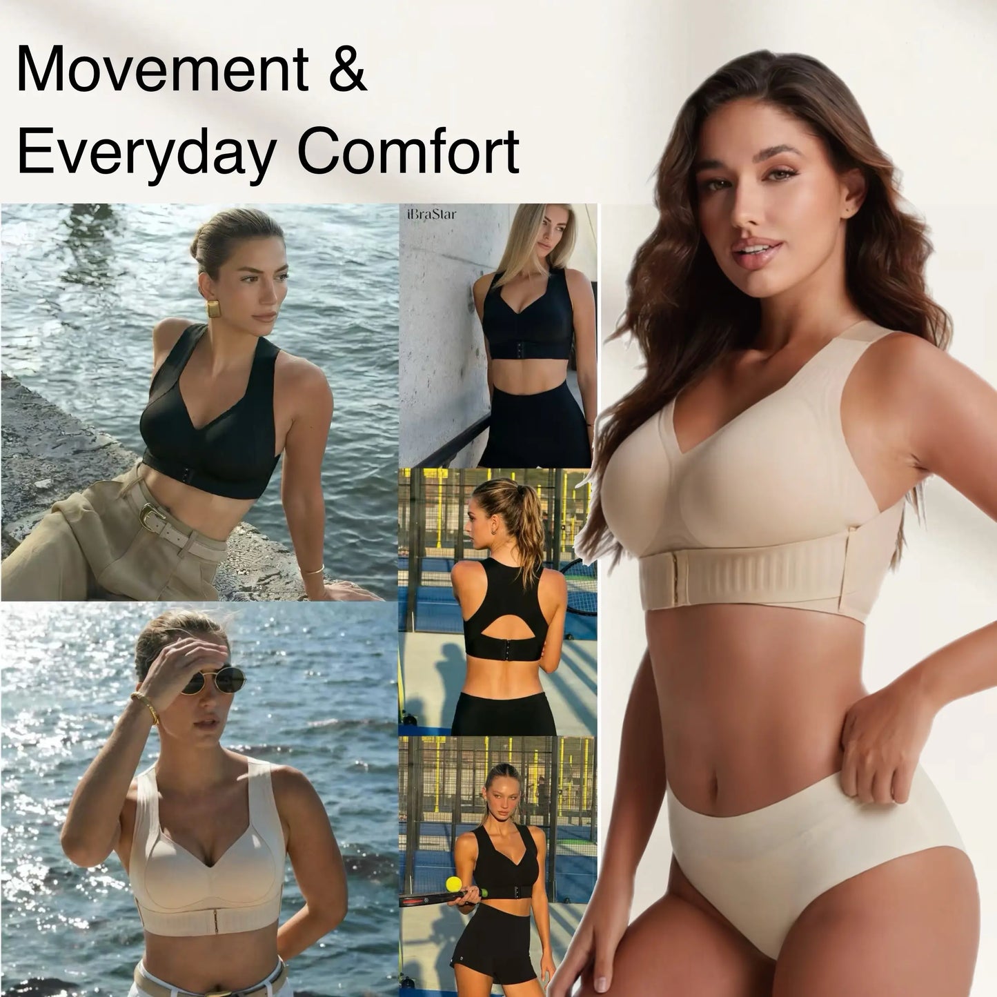 🔥Women’s wireless bra, soft breathable non-removable molded cups