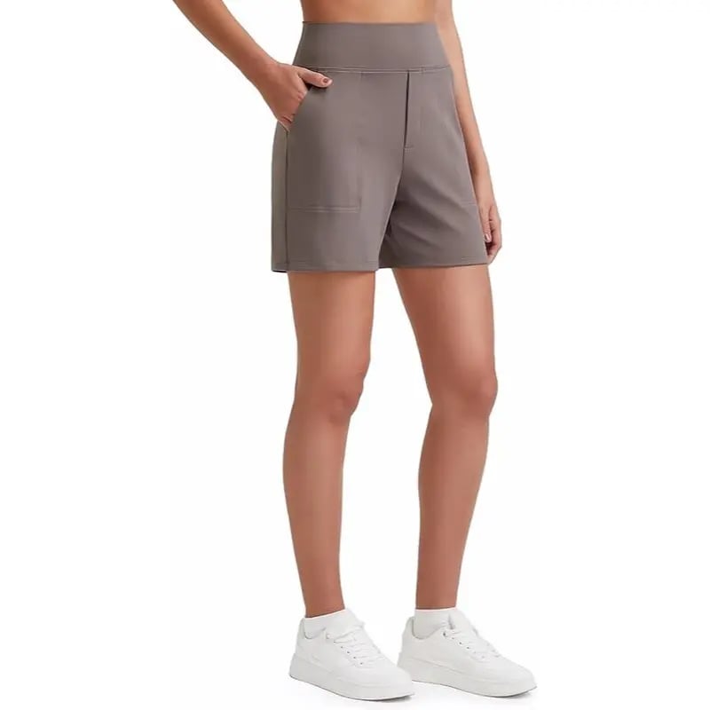 48%OFF🔥Women's High-Waisted Athletic Bermuda Shorts with Pockets – Running, Yoga, Summer Casual Activewear