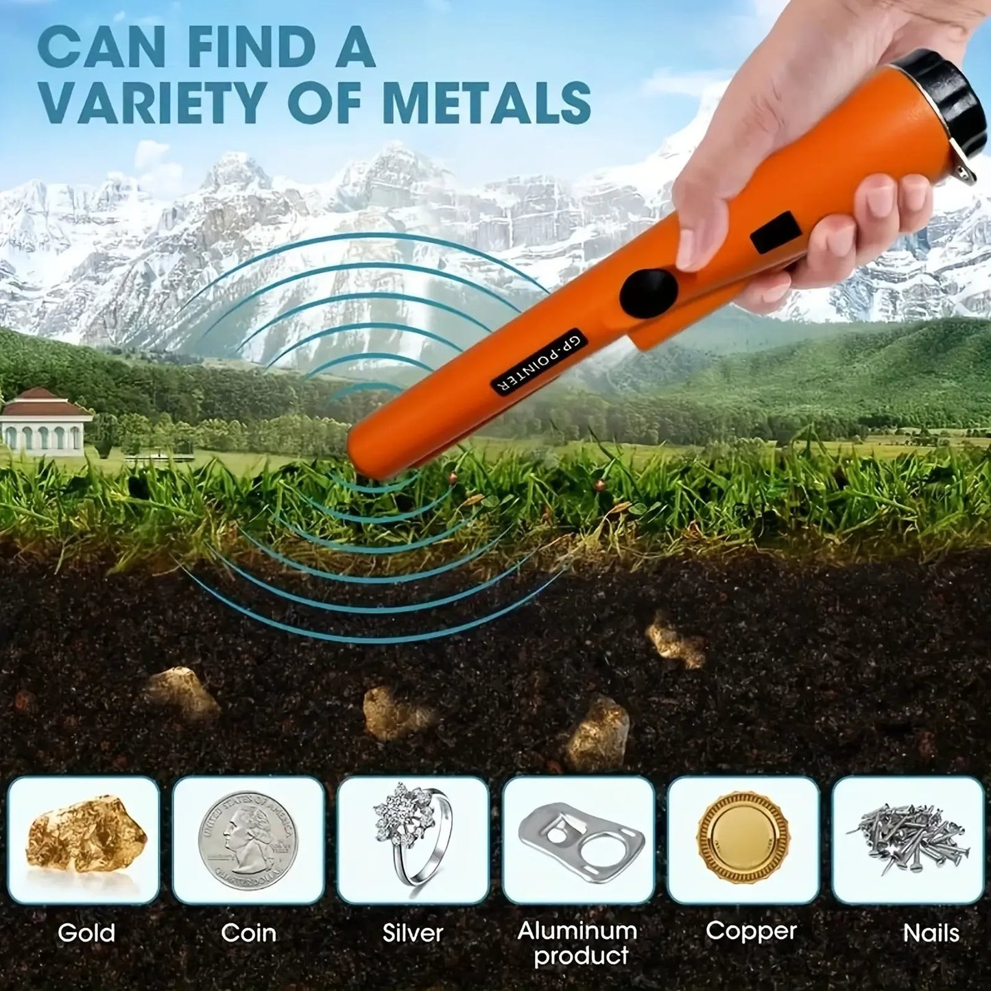 🔥 Limited-Time 50% OFF 360° Pinpointer Metal Detector