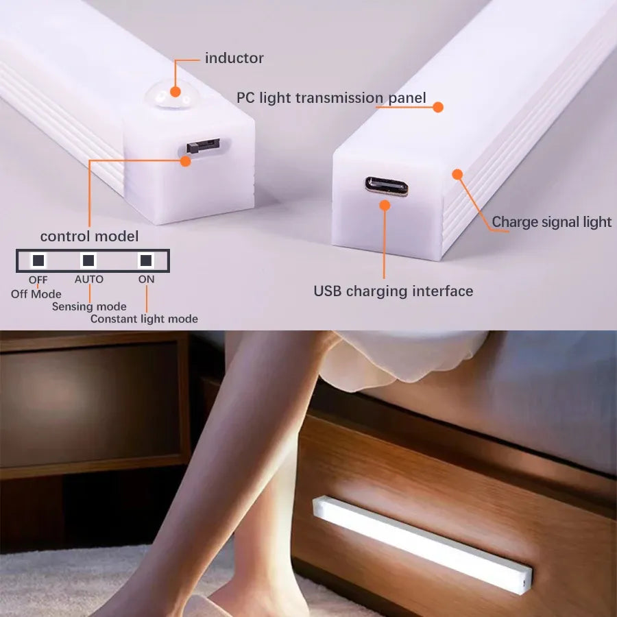 🔥2k+ sold in last 24 hours🔥💡 Punch-free Smart Sensor Magnetic Rechargeable LED Lights