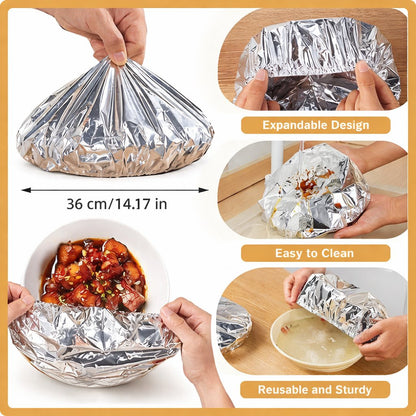 🔥Hot Sale Aluminum Foil Heat Shield Covers – No Plastic 🥘