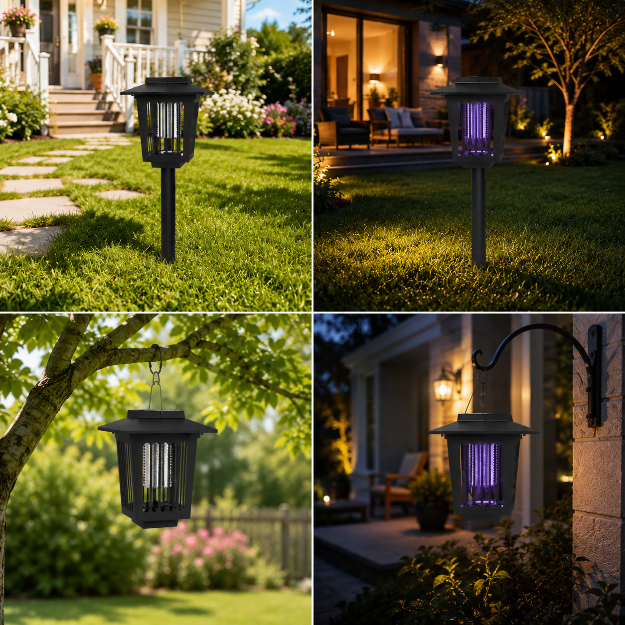 Last Day 49％OFF🌙 Solar Mosquito Zapper Light 2-in-1 UV Bug Killer & Outdoor Garden Lamp