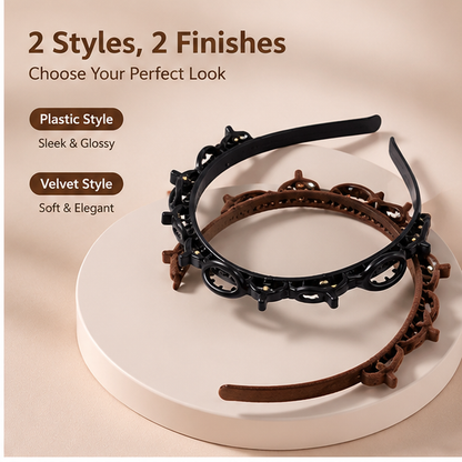 Non-Slip Styling Headband with Mini Hair Clips