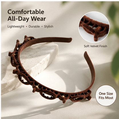 Non-Slip Styling Headband with Mini Hair Clips