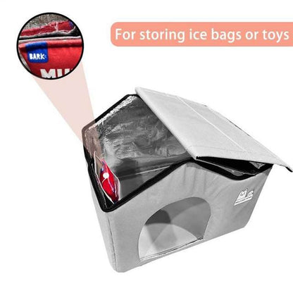 50%OFF Pet Air Conditioned house(Free ice bag 10+ water absorbent cotton bag*2+ cold-proof pad*1]