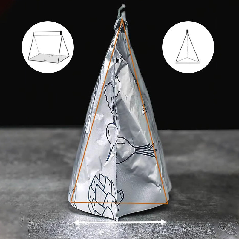Reusable and Resealable Aluminum Storage Bag 🥢🌍 – Perfect for Storing and Protecting Your Food! 🌿