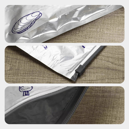 Reusable and Resealable Aluminum Storage Bag 🥢🌍 – Perfect for Storing and Protecting Your Food! 🌿