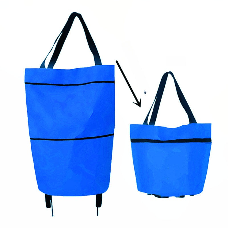 🔥LAST DAY-50% OFF🔥 2 in 1 Foldable Shopping Cart🎁