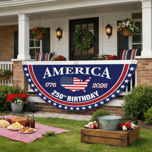 250th Anniversary USA Fan Flag - Made in America