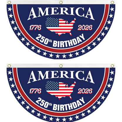 250th Anniversary USA Fan Flag - Made in America