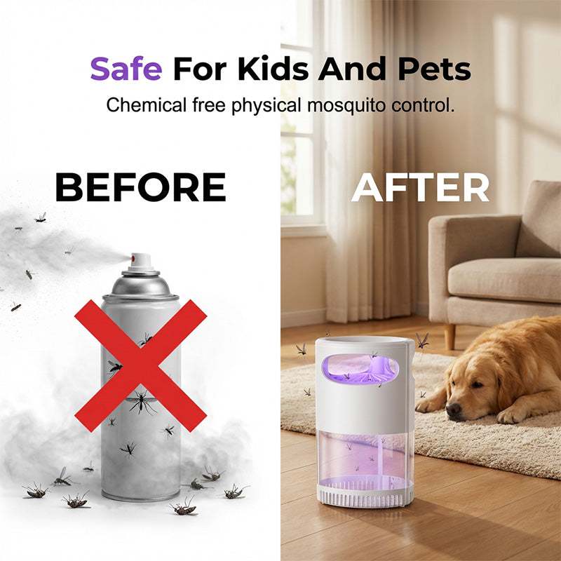 2026 HOT SALE🔥UV Mosquito Killer Lamp – quiet, USB, chemical-free. 50K+ sold! 🔇🌙