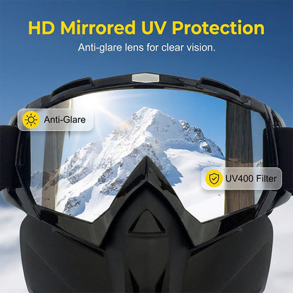 ⏳LAST DAY SALE🌟Detachable Full Face Goggle Mask